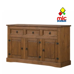 Aparador Nebraska 3 puertas 3 cajones madera rústica VLN9511 (211)