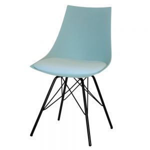 SILLA ARMONY METAL AGUA/NEGRA