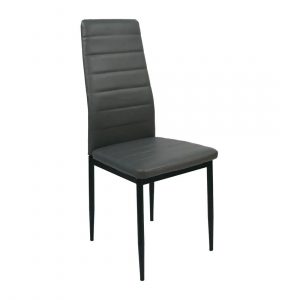 SILLA MOD NIZA POLIPIEL NEGRA