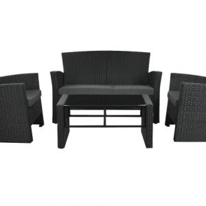 SET 4 PIEZAS RATTAN