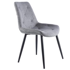 SILLA COMEDOR MARLENE GRIS NEGRO