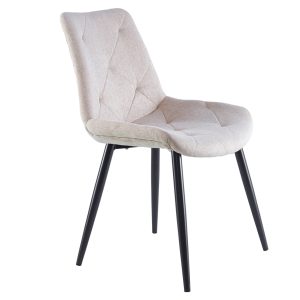SILLA COMEDOR MARLENE BEIGE NEGRO
