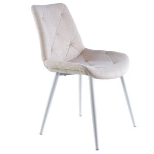 SILLA COMEDOR MARLENE BEIGE BLANCO