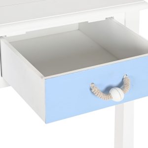 CONSOLA MDF CUERDA AZUL CELESTE