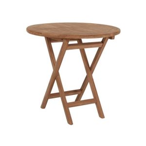 NEW MESA REDONDA PLEGABLE TECA Ø80CM