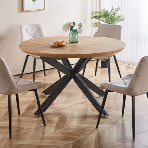 MESA COMEDOR REDONDA CROSS EXTENSIBLE