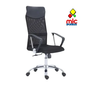 Sillón giratorio Coach red transpirable negro (1)
