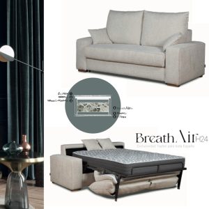 SOFA CAMA SISTEMA ITALIANO COLCHON H24 BERTHAIR