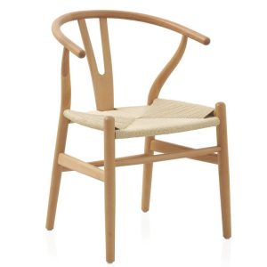 PACK 4 SILLAS MADERA HAYA ASIENTO TRENZADO