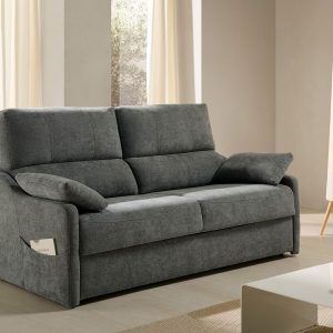 SOFA CAMA MOD RHIN  TAPIZADO POLIPEIL TAUPE