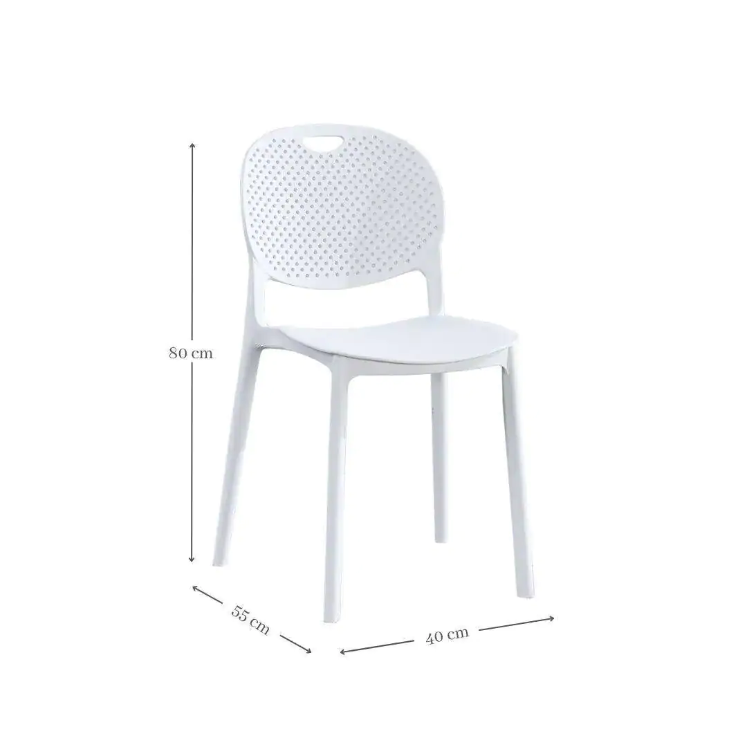 SILLA BLANCO PERFORADA JANSEN - Imagen 3
