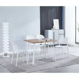 MESA JANSEN 100 PATA BLANCA METAL