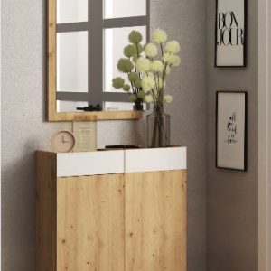 MUEBLE AUXILIAR RECIBIDOR 1040 + ESPEJO