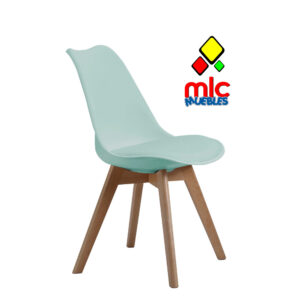 Silla comedor modelo Bistro verde agua – diseño nórdico elegante (1)