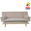 Sofá cama Lounge XL clic-clac amplio con apoyabrazos reclinables y diseño moderno