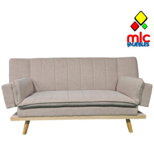 Sofá cama Lounge XL clic-clac amplio con apoyabrazos reclinables y diseño moderno