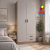 armario madera beige moderno dormitorio
