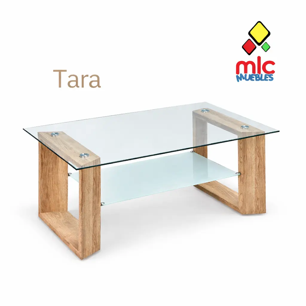 mesa de centro tara cristal moderno