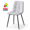 Fender silla fender comedor moderna tapizada con patas metalicas diseño elegante