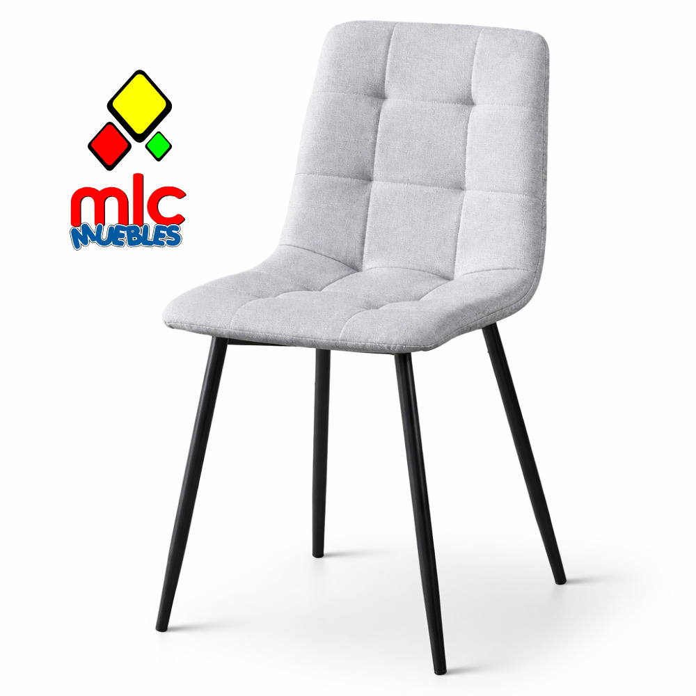 Fender silla fender comedor moderna tapizada con patas metalicas diseño elegante