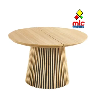 mesa KEANU redonda extensible roble