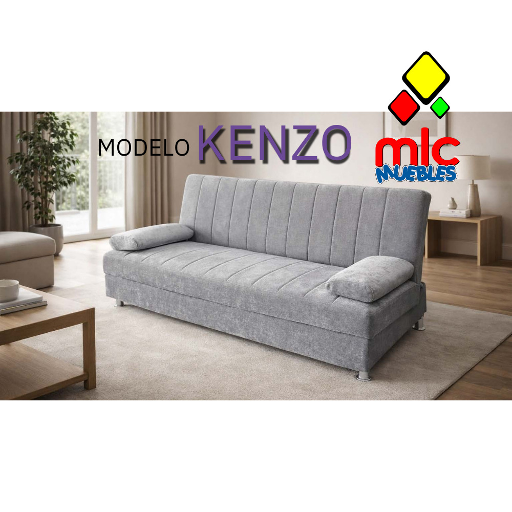 Kenzo Sofá cama Kenzo con apertura clic-clac y almacenaje integrado