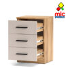 mesita de noche 3 cajones moderna dormitorio almacenaje madera