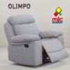 Olimpo sillón relax reclinable Olimpo gris con palanca y reposapiés