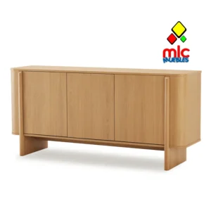 aparador SIDNEY 160 cm 3 puertas madera natural