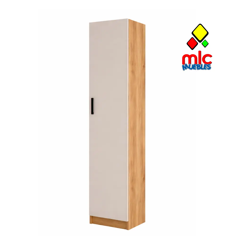 de Mueble auxiliar Elba estrecho alto con puerta y estantes interiores