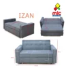 sofá cama Izan abierto en cama