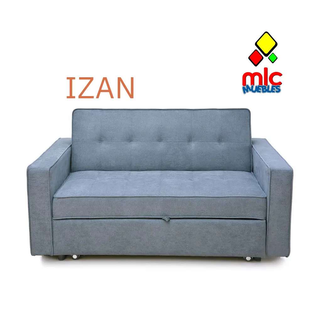 sofá cama Izan antracita cerrado