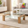 mesa salon cristal blanco cambria