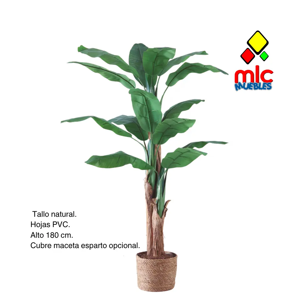 bananero artificial 180 cm decorativo en salón