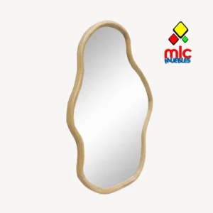 Espejo irregular madera roble 90x60 cm (29)