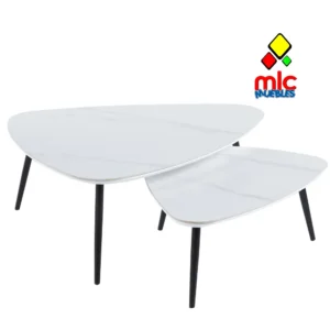 Mesas de centro nido Ibiza Ceramic blanco o negro (set 2 mesas) (1)