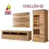 Conjunto salón Chellén 02 vitrina mueble TV y panel estantes (35) - Thumbnail Image 3