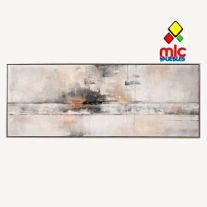 Cuadro al óleo con marco de madera 160x60 cm horizontal decorativo (29)