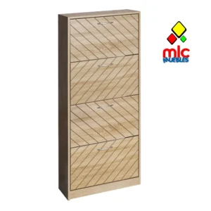 Zapatero 4 cajones madera 140 cm (46)