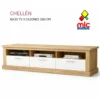 chellen 01 6 mueble tv 180 cm chellen roble blanco