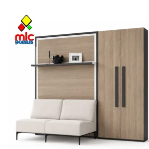 Cama abatible de 150 cm x 190 cm y fondo de 40cm Wallbed 10 (39)