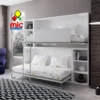 Cama litera horizontal 90cm x 190cm con estanteria 50cm Wallbed 14 (39) - Thumbnail Image 2