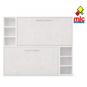 Cama litera horizontal 90cm x 190cm con estanteria 50cm Wallbed 14 (39)