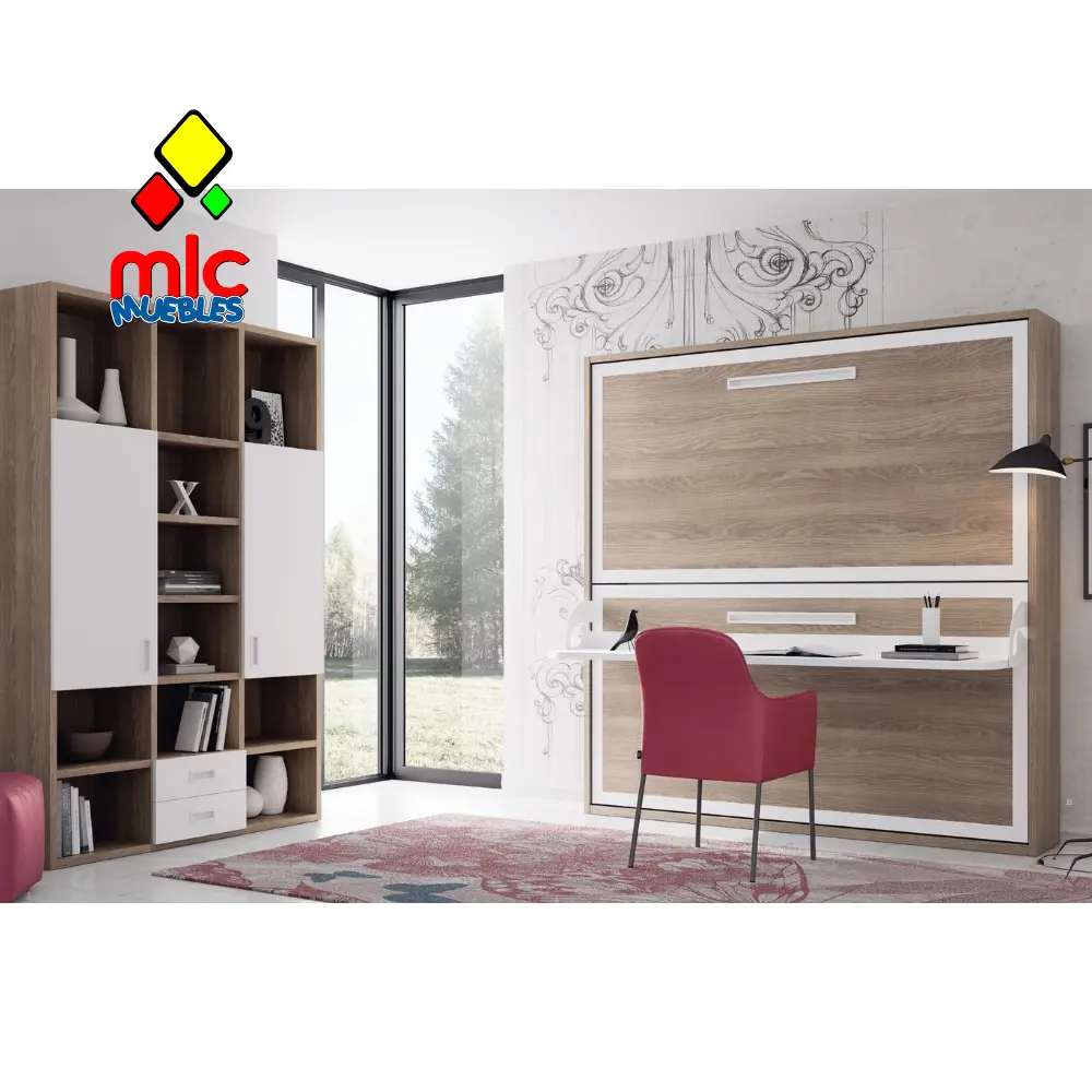 Cama litera horizontal Krono35 90cm x 190cm c/m estudio Wallbed 16 (39) - Imagen 2