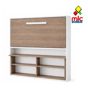 Cama litera horizontal 90cm x 190cm con mesa estudio fija Wallbed 17 (39)