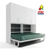 Cama horizontal Wallbed 22 con mesa estudio y armarios (39) - 02_blanco