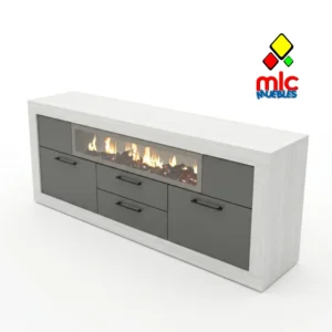 Mueble TV con chimenea LED decorativa (16) - 04_ambiente