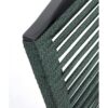 SILLON ALUMINIO GRIS OSCURO RESPALDO TRENZADO CUERDA VERDE - Thumbnail Image 6
