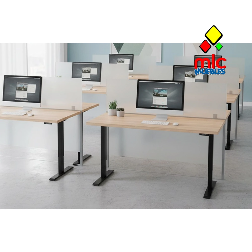 Mesa escritorio motorizada elevable Stand (1) - 06_roble_nordish_negro_01