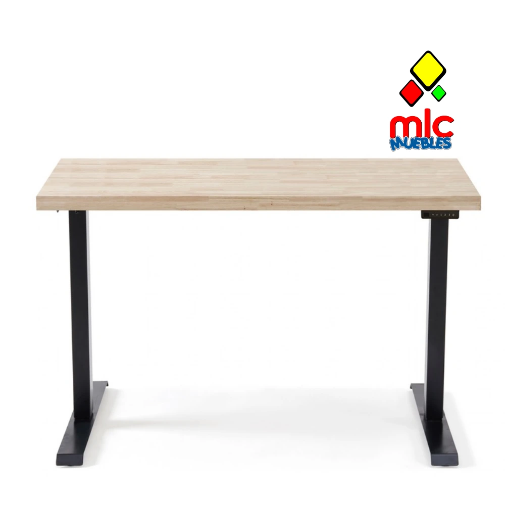 Mesa escritorio motorizada elevable Stand (1) - 08_roble_nordish_negro_03